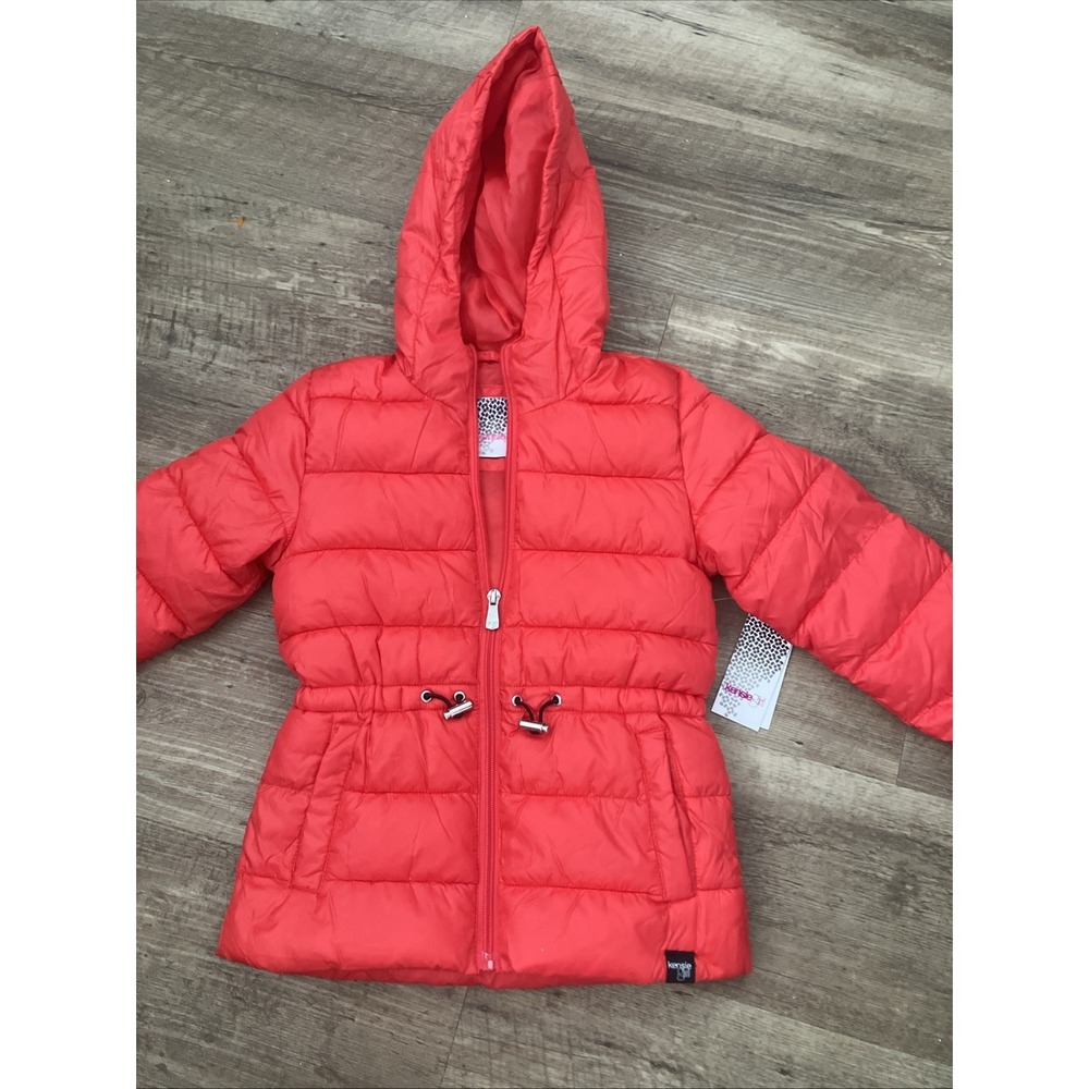 New Kensie Girl Red Puffer Jacket Size